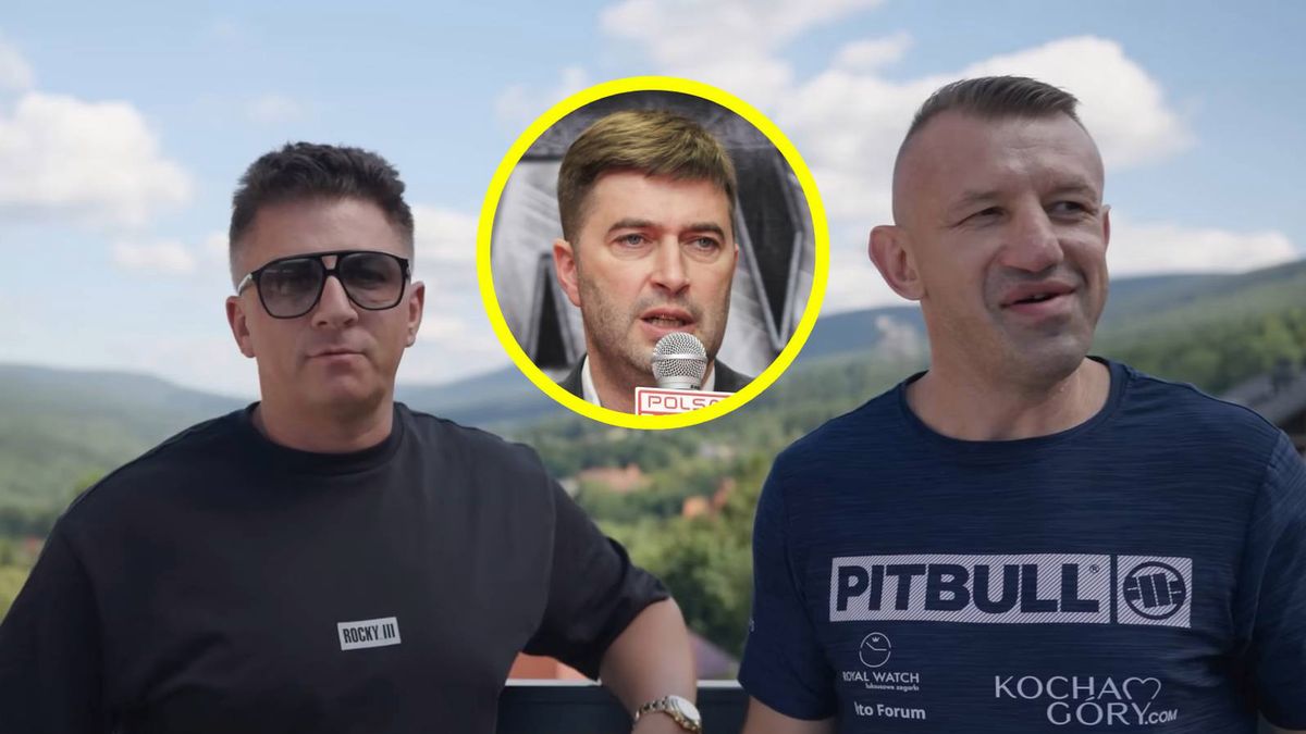 YouTube / Kanał Sportowy / Na zdjęciu: Mateusz Borek i Tomasz Adamek, w kółeczku Andrzej Wasilewski