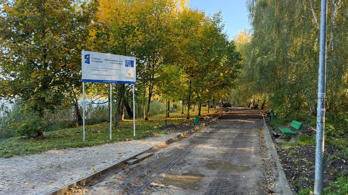 W Chełmży rozpoczęły się prace przy dwóch inwestycjach nad Jeziorem Chełmżyńskim.