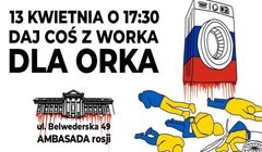 W środę można przynieść pod ambasadę Rosji starą pralkę, żelazko czy patelnię