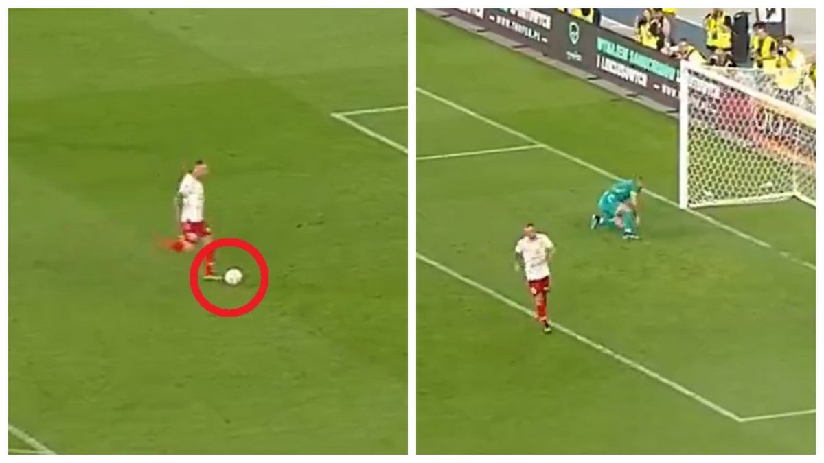 Twitter / sport_tvppl / Na zdjęciu: Kamil Grosicki wykonał rzut karny w stylu Panenki