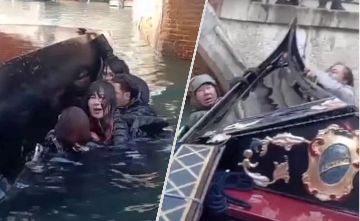 Disregard for gondolier's advice leads to unexpected dip in Venice: Viral video