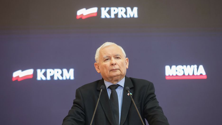 Jarosław Kaczyński w KPRM