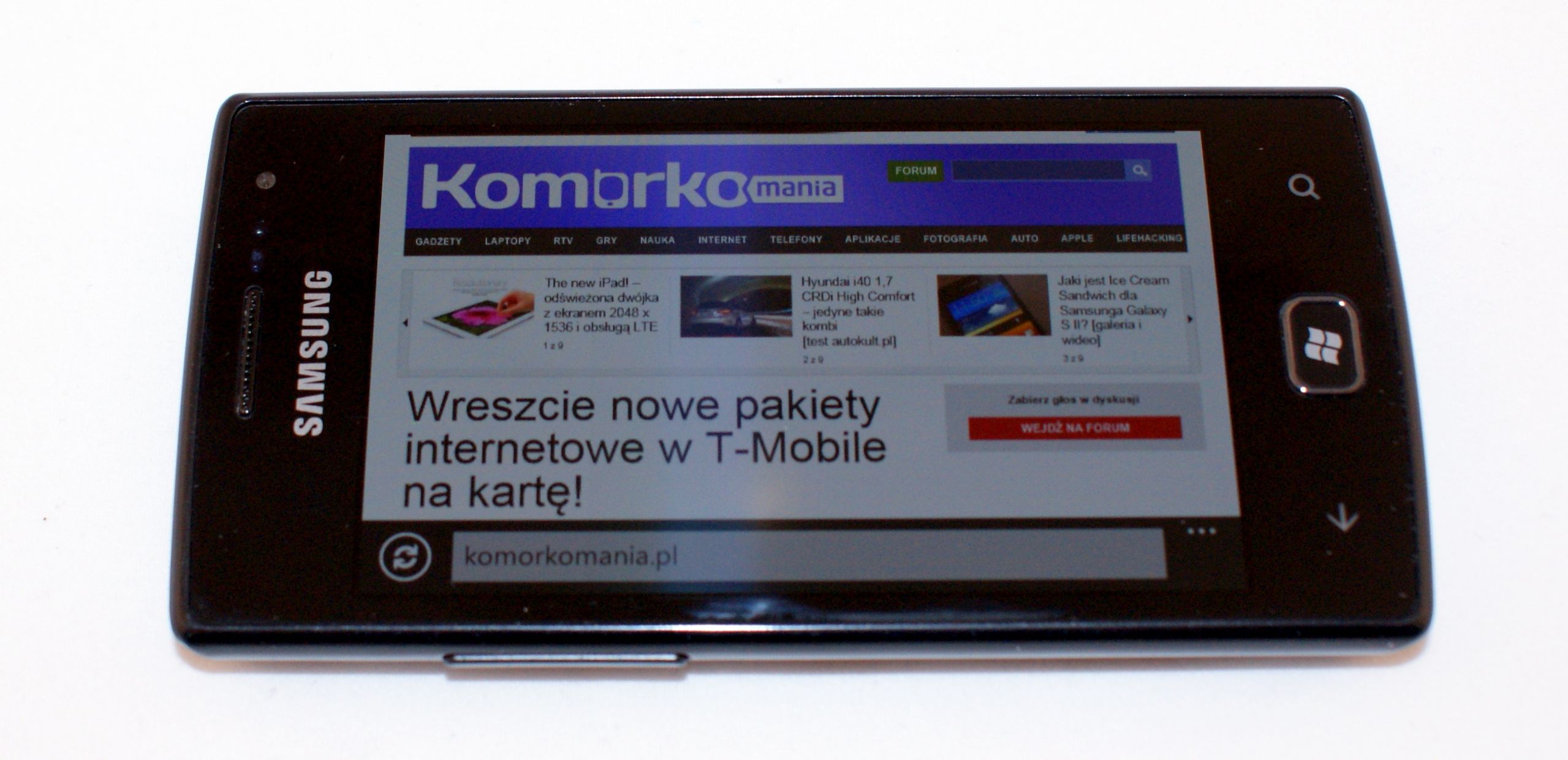 Samsung Omnia W - elegancki Windows Phone [test] 23