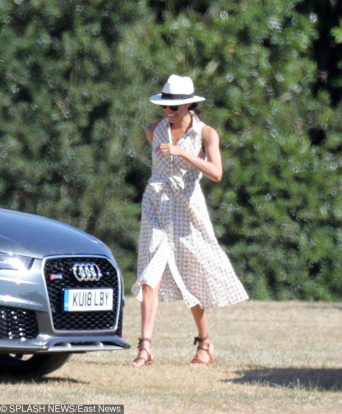 Meghan Markle na meczu polo kibicuje mężowi