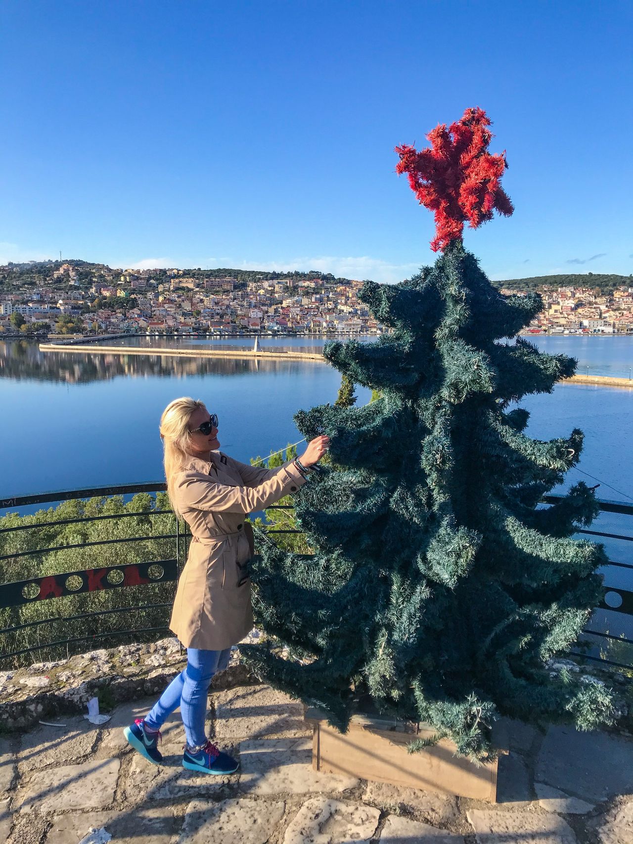 In large cities today, you can find decorated Christmas trees.