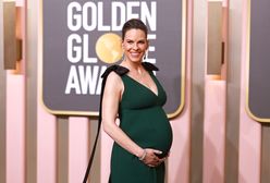 Hilary Swank na gali Złotych Globów. 48-latka niedługo pierwszy raz zostanie mamą