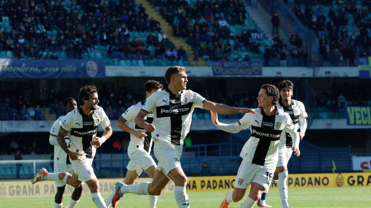 PAP/EPA / Emanuele Pennacchio / Mecz Serie A: Hellas Werona - Parma Calcio 1913