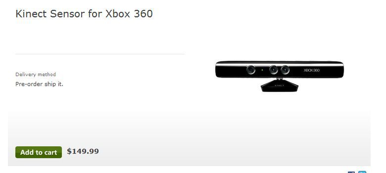 Kinect za 150 dolarów w sklepie Microsoftu. Nowa generacja za 5 lat