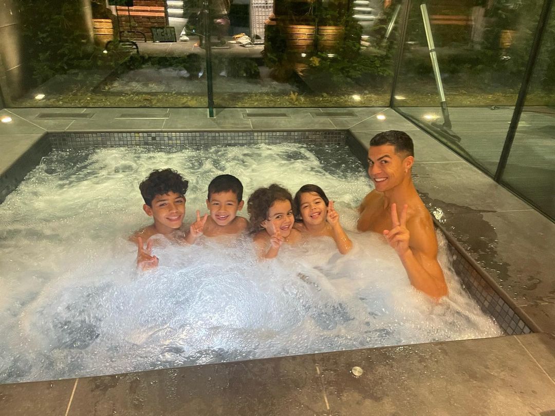 Christiano Ronaldo z rodziną