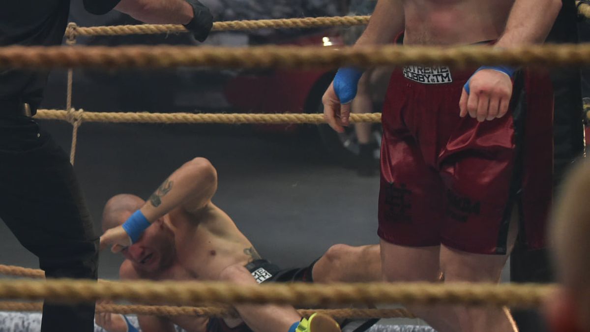 Zdjęcie okładkowe artykułu: Materiały prasowe / GROMDA / Michał Bławdziewicz vs Wasyl Hałycz - GROMDA Fight Club 1
