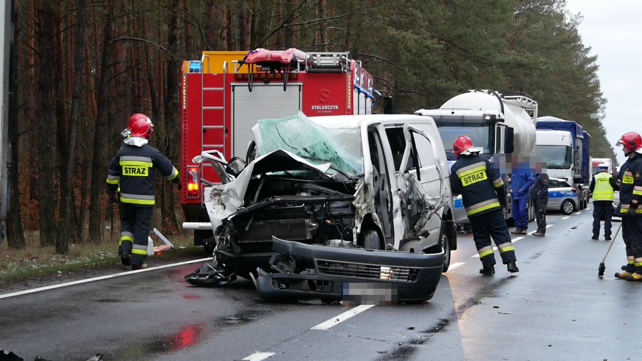 Wypadek na DK11 między Piłą a Dobrzycą