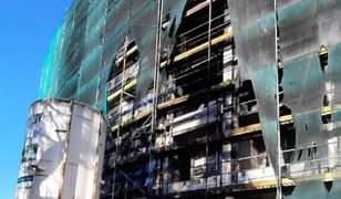 Pożar na budowie w Gdańsku. Jest ranny robotnik