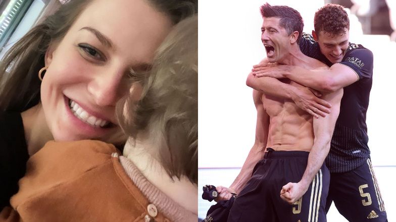 Anna Lewandowska cieszy się z gola Roberta, który pobił rekord Gerda Muellera