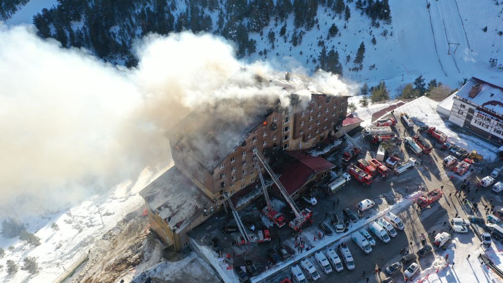 Blaze at Turkish ski resort claims 10 lives, injures 32