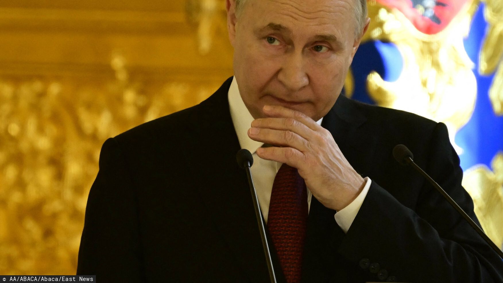 Putin spotyka si? z dzia?aczami kampanii wyborczej na KremluMOSCOW, RUSSIA - MARCH 20: Russian President Vladimir Putin meets with election campaign activists at Kremlin in Moscow, Russia on March 20,2024. Sefa Karacan / AnadoluAA/ABACA