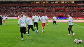 Polscy piłkarze wbiegli na boisko. Tak zareagowali kibice