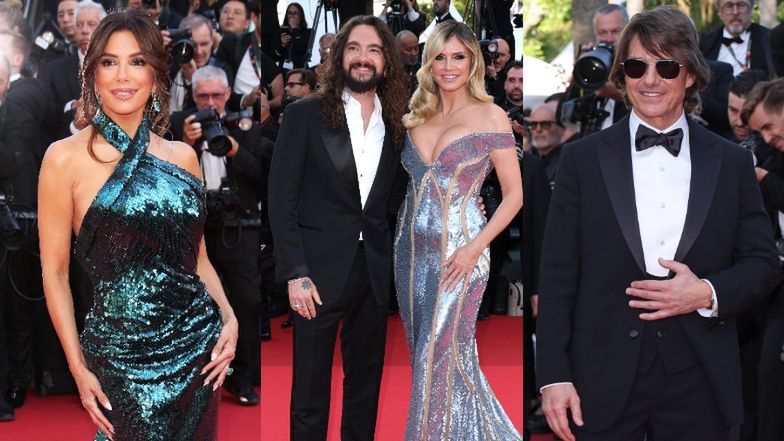 Gwiazdy brylują w Cannes na pokazie kolejnej części "Mission Impossible": Eva Longoria, Tom Cruise, Heidi Klum z mężem