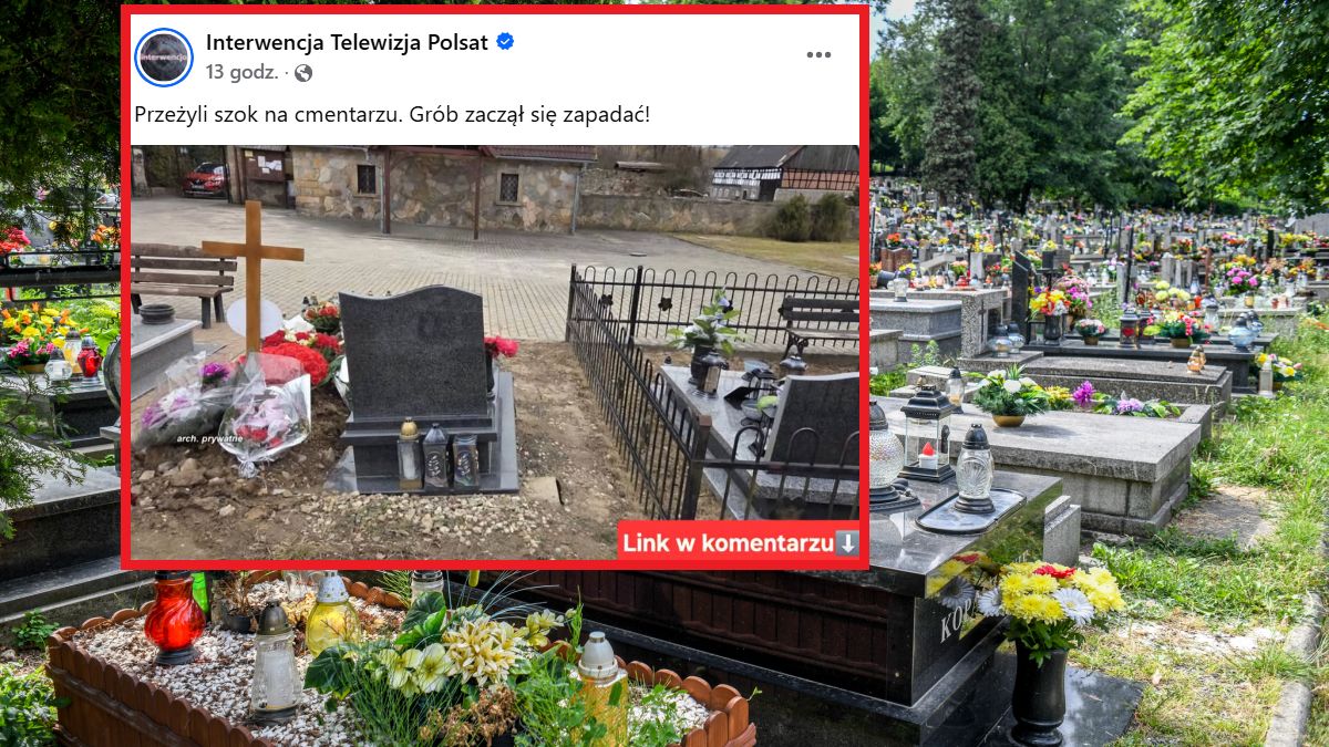 Rodzina przeżyła szok, gdy odwiedziła nekropolię