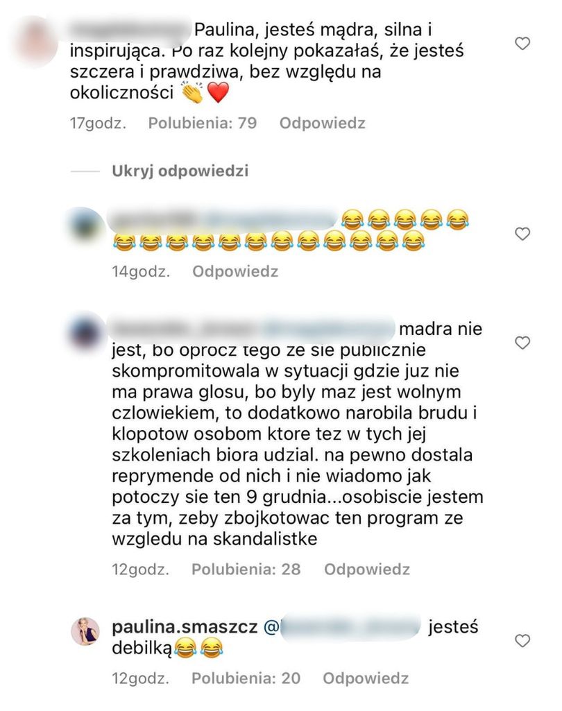 Paulina Smaszcz wojuje z internautami w komentarzach pod najnowszym postem