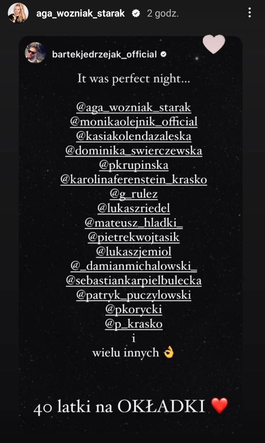 Agnieszka Woźniak-Starak - 45. urodziny