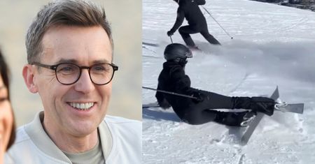 Katarzyna Cichopek zaliczyła UPADEK NA STOKU! Rozbawiony Maciej Kurzajewski uwiecznił zdarzenie: "Zwalam z nóg"