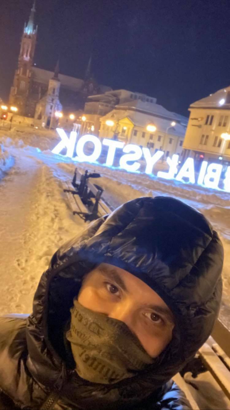 Daniel Martyniuk oprowadza fanów po ulicach Białegostoku