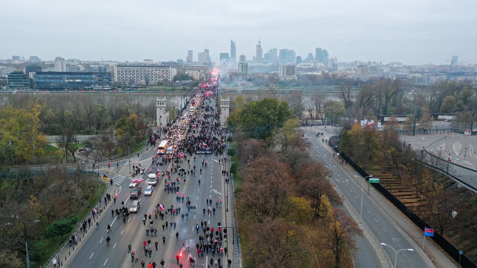 Warszawa. Marsz Niepodległości 11.11.2020 r.