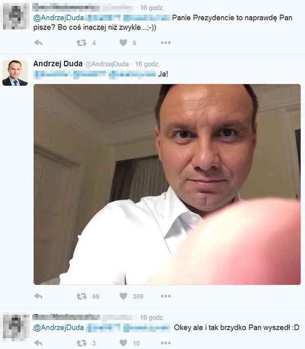 Andrzej Duda pisze z fanami na Facebooku