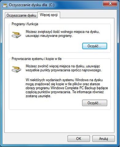 10 sposobów na zwiększenie ilości wolnego miejsca w Windows 4