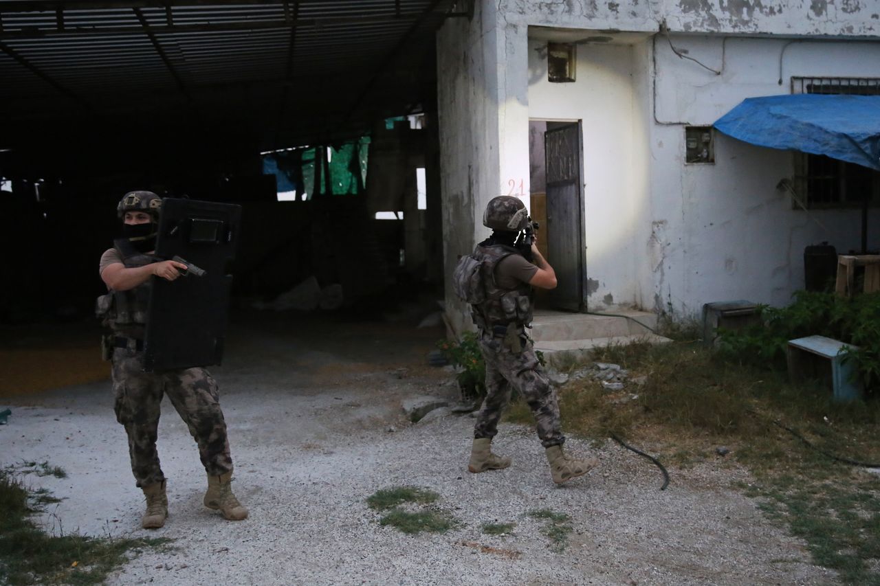 Special forces of the Turkish police in action