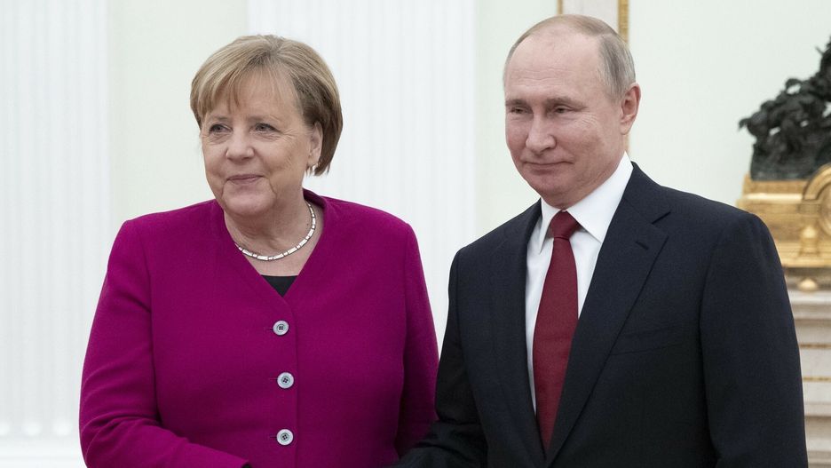 Merkel, Putin, wojna w Ukrainie