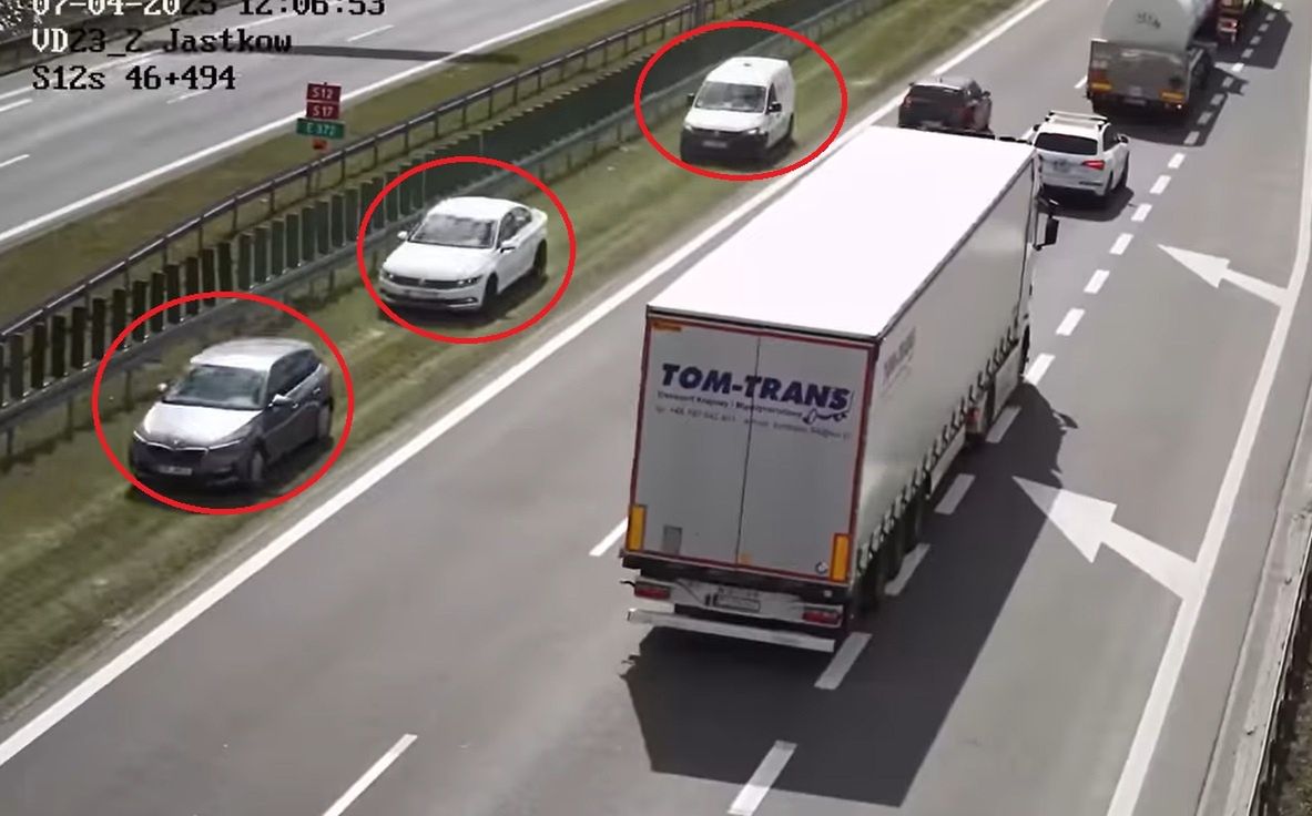 Nagranie z S12. Nie chcieli stać w korku. "Niedozwolone i niebezpieczne"
