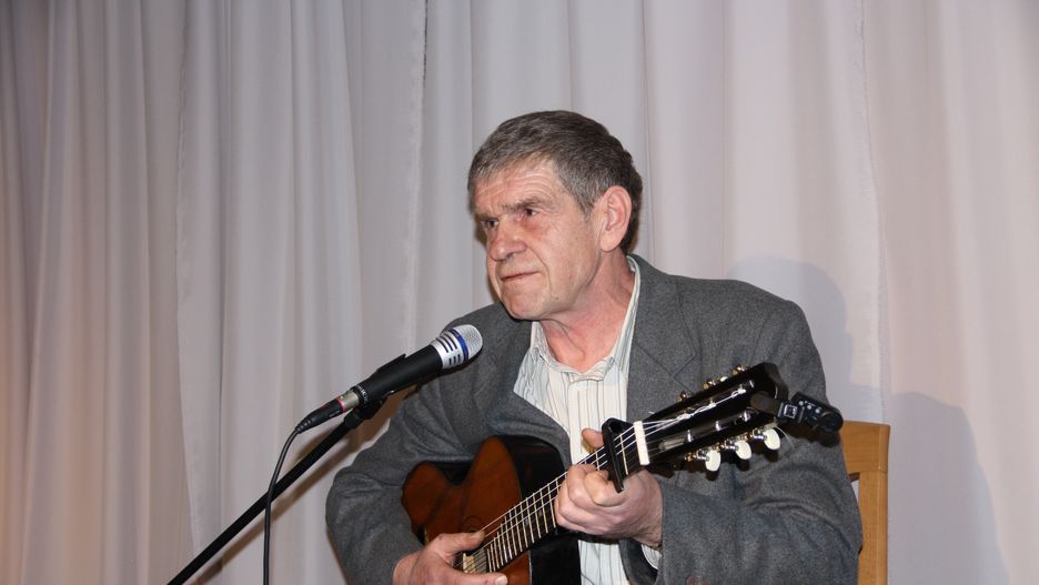 Lech Dyblik podczas występu w Złocieńcu w 2013 r.