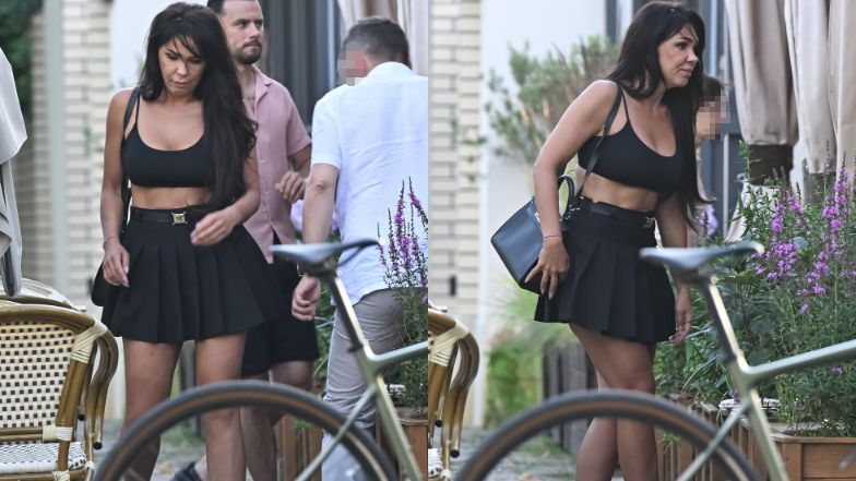 Sylwia Bomba na obiedzie z Grzegorzem Collinsem i córką