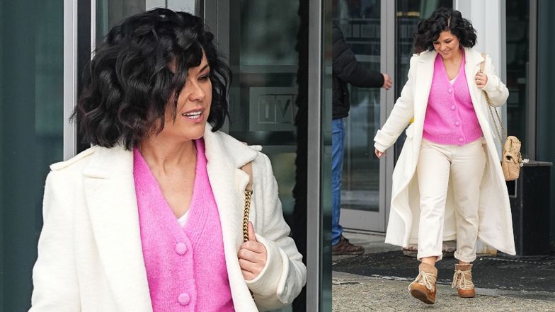 Katarzyna Cichopek pod studiem "Pytania na Śniadanie"