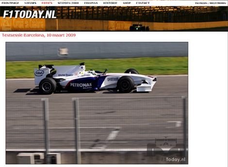 BMW Sauber z "płetwą rekina"