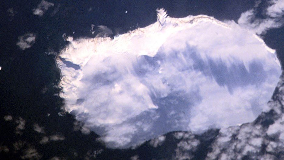 Wyspa Bouveta, zdjęcie satelitarne NASA
