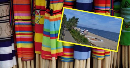 Była 7:30. Ujęcie z plaży w Stegnie