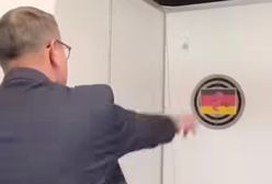 "Międzynarodowy skandal". Burmistrz Myślenic celował w planszę z niemiecką flagą