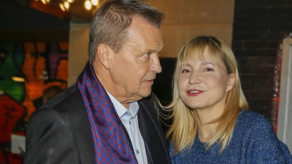 Jan Frycz z trzecią żoną Małgorzatą 