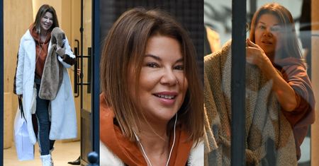 Edyta Górniak w naturalnej odsłonie buszuje po butiku i posyła uśmiechy paparazzi (ZDJĘCIA)