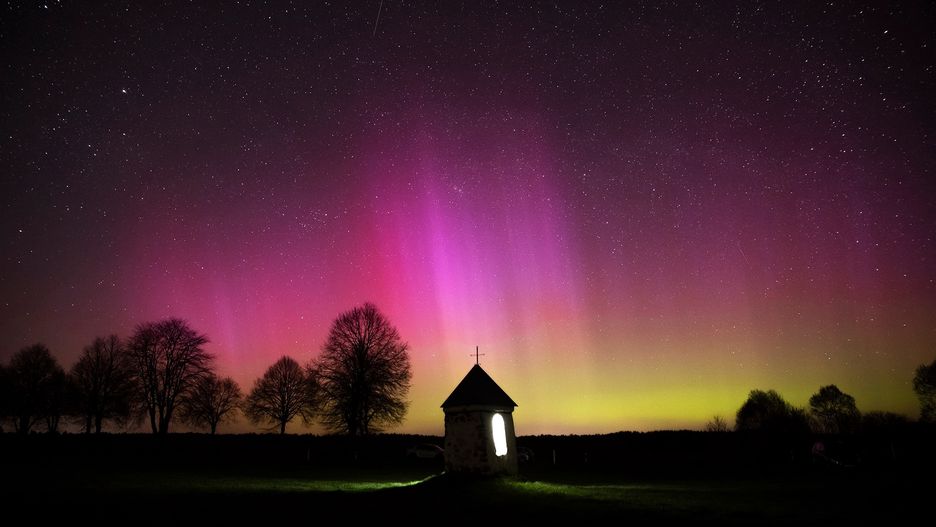 Dzisiejsza zorza w Brodach na Podlasiu.
16.04.2025