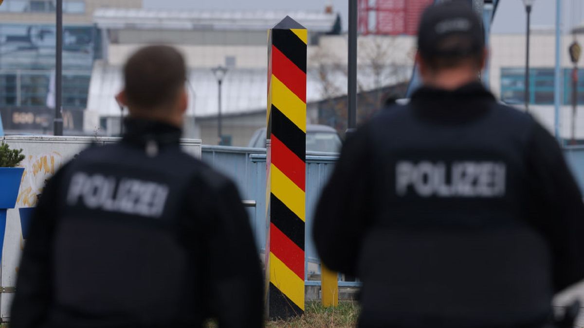 Refugees Continue To Arrive Via Belarus And Poland
FRANKFURT (ODER), GERMANY - NOVEMBER 01: Police monitor vehicles arriving at the German-Polish border as a German border marker stands behind on November 01, 2021 in Frankfurt (Oder), Germany. Germany's federal police announced today that they have so far detained 7,832 illegal migrants arriving from Poland via Belarus this year, of which 5,285 were detained in October alone.  (Photo by Sean Gallup/Getty Images)
Sean Gallup
bestof, topix