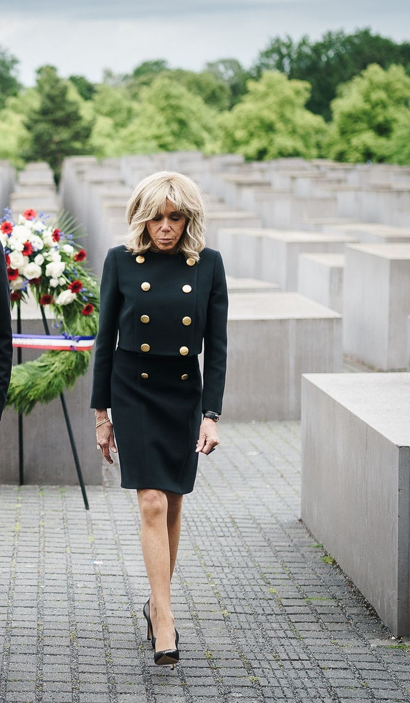 Brigitte Macron podczas wizyty w Niemczech.