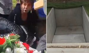 Pukanie spod ziemi. Policja otworzyła grób na Słowacji