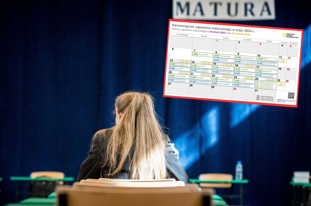 Kiedy matury 2024? Harmonogram egzaminów maturalnych CKE