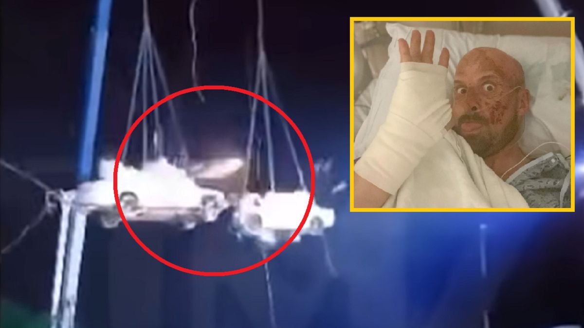 Uczestnik mówi, jak się czuje po szokującym wypadku 