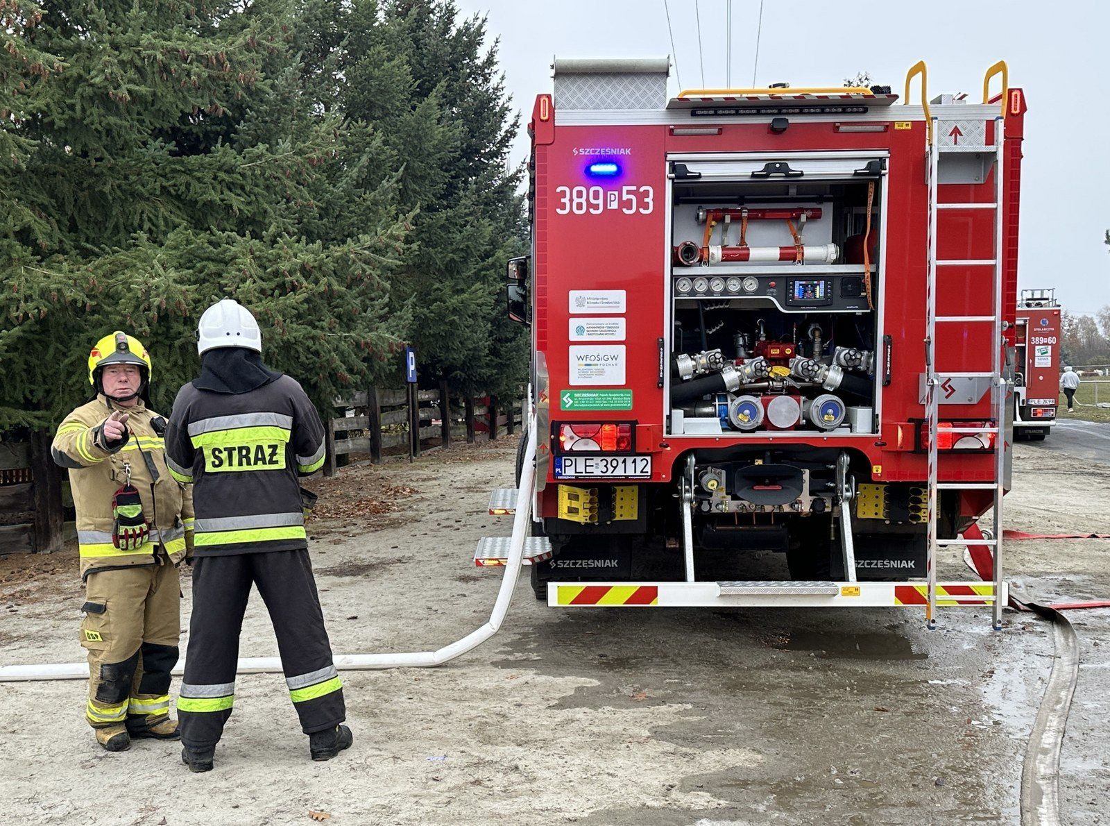 Pożar na ranczo w Smyczynie