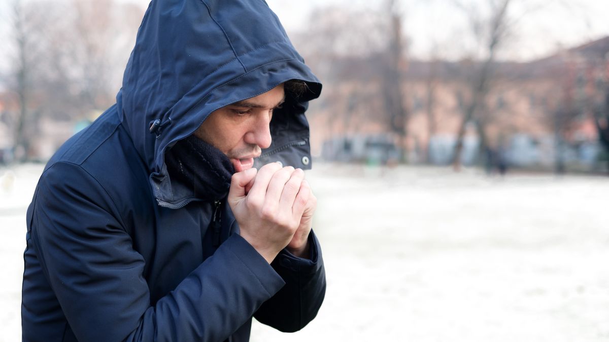 kurtka zima chłod płaszcz mężczyzna