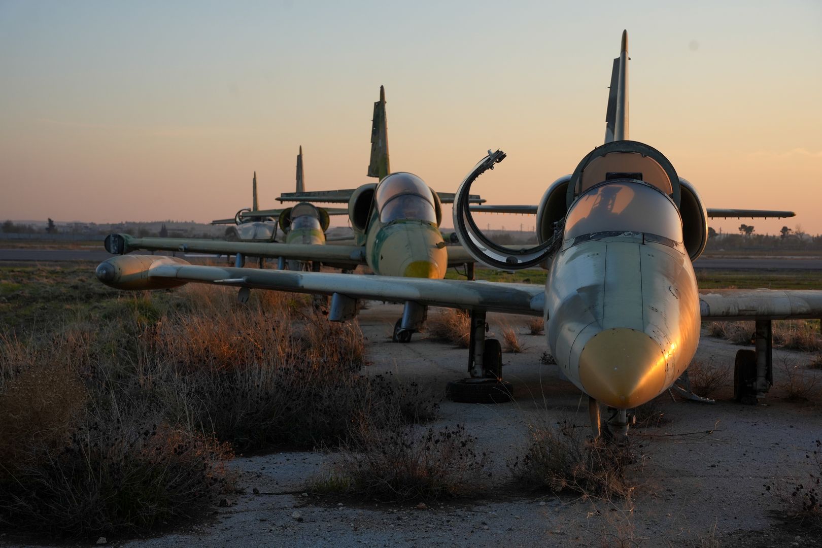 Fighter Jets, Helicopters, And Military Vehicles Came Into The Hands Of The Rebels After They Took Control Of The Nairab Military Airport In Aleppo, Syria, on december 03, 2024, Following Intense Battles With The Syrian Regime Forces, Which Resulted In Their Defeat And Expulsion From The City. (Photo by Rami Alsayed/NurPhoto via Getty Images)